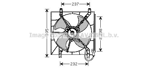 AVA QUALITY COOLING Tuuletin, moottorin jäähdytys HD7512